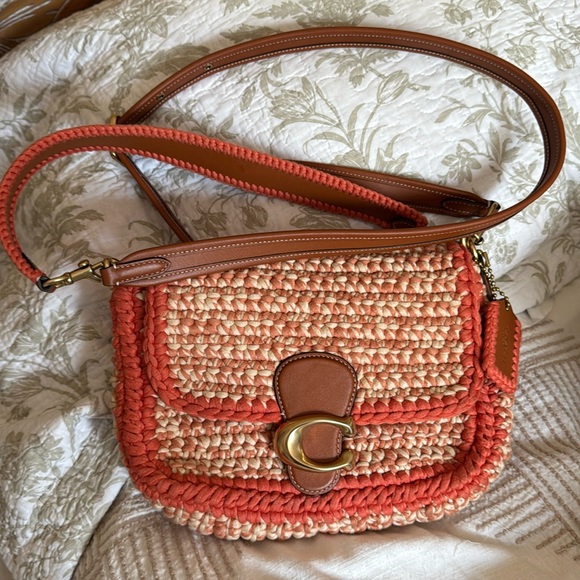 Coach Handbags - Coach Orange Classic Shoulder Bag